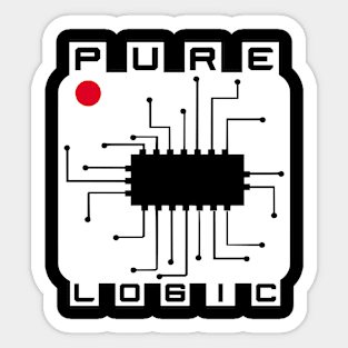 pure logic electronic Sticker